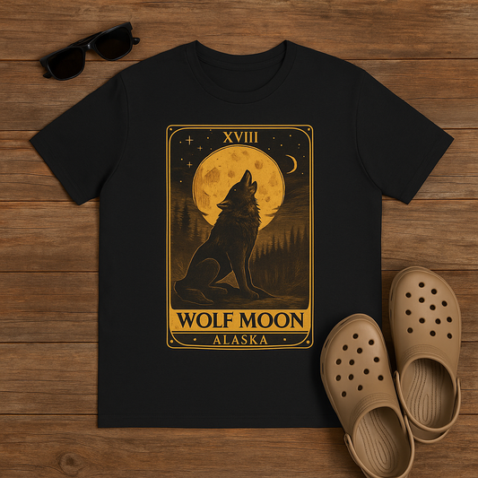 Wolf Moon Alaska | Vintage Mystical Graphic Tee