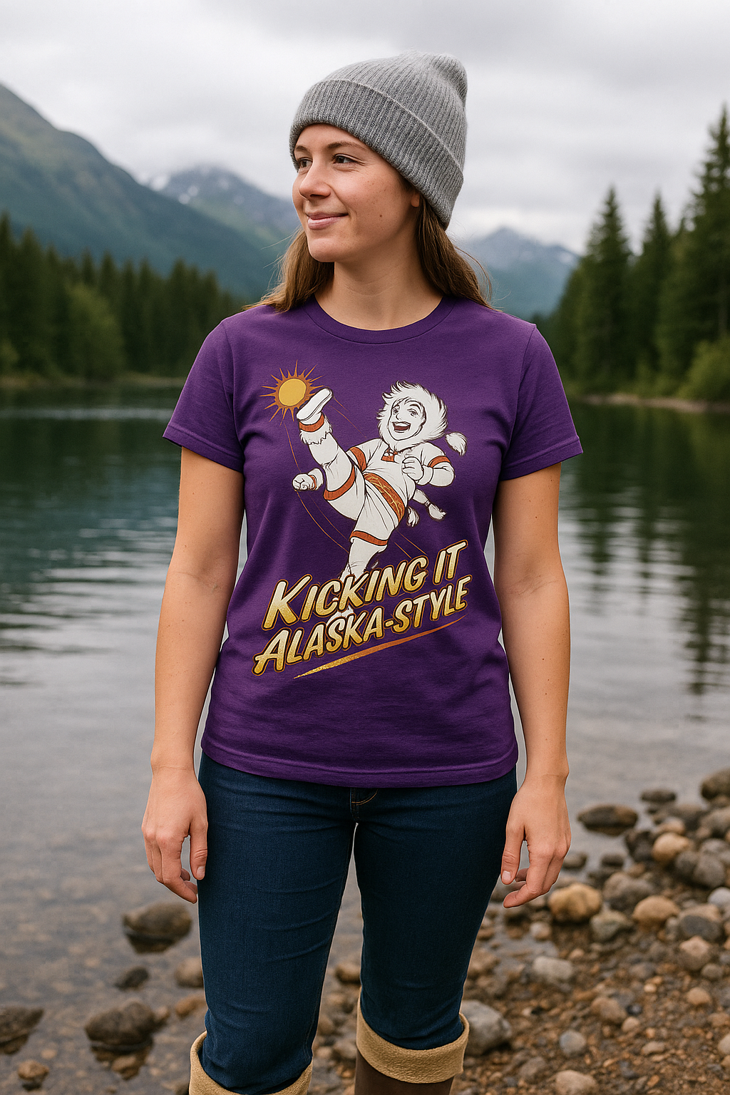 Kicking It Alaska-Style T-Shirt