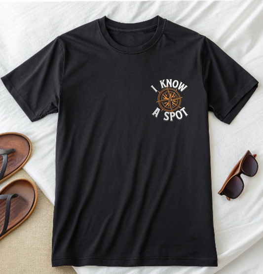 "I Know a Spot" Adventure Tee – Vintage Skiing & Outdoor Shirt