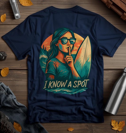 Secret Surf Spot Adventure Tee – Vintage Surfing & Outdoor Shirt