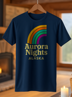 Aurora Nights Alaska T-Shirt – Retro Northern Lights Graphic Tee
