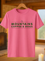 Mountains Coffee & Dogs T-Shirt