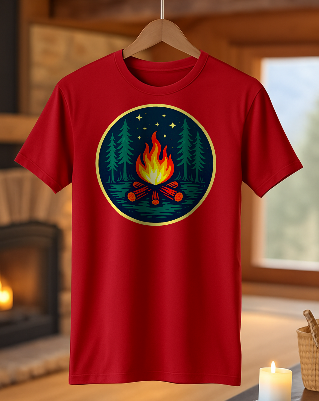 Night Campfire Glow T-Shirt