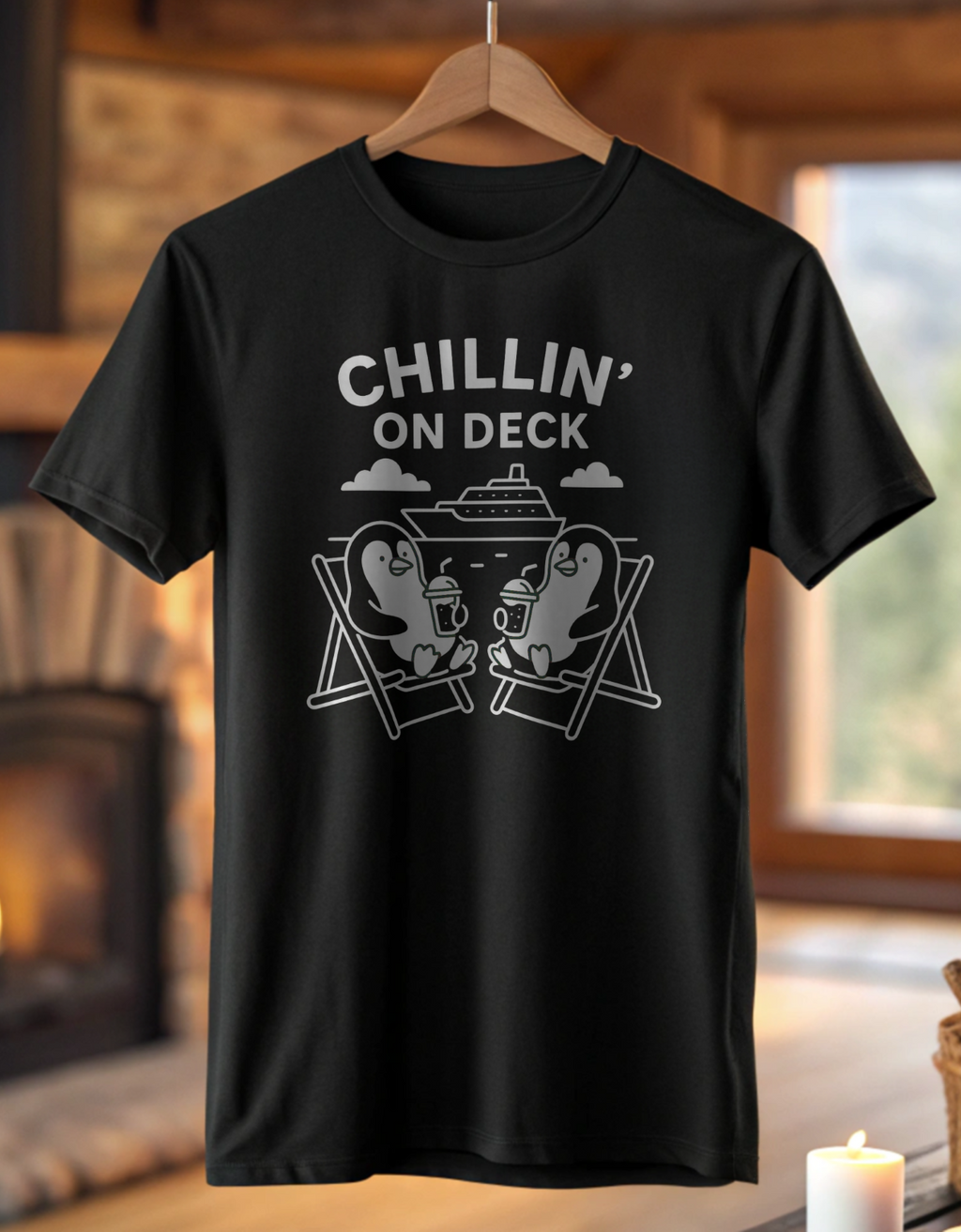 Chillin’ On Deck Penguin Cruise Tee