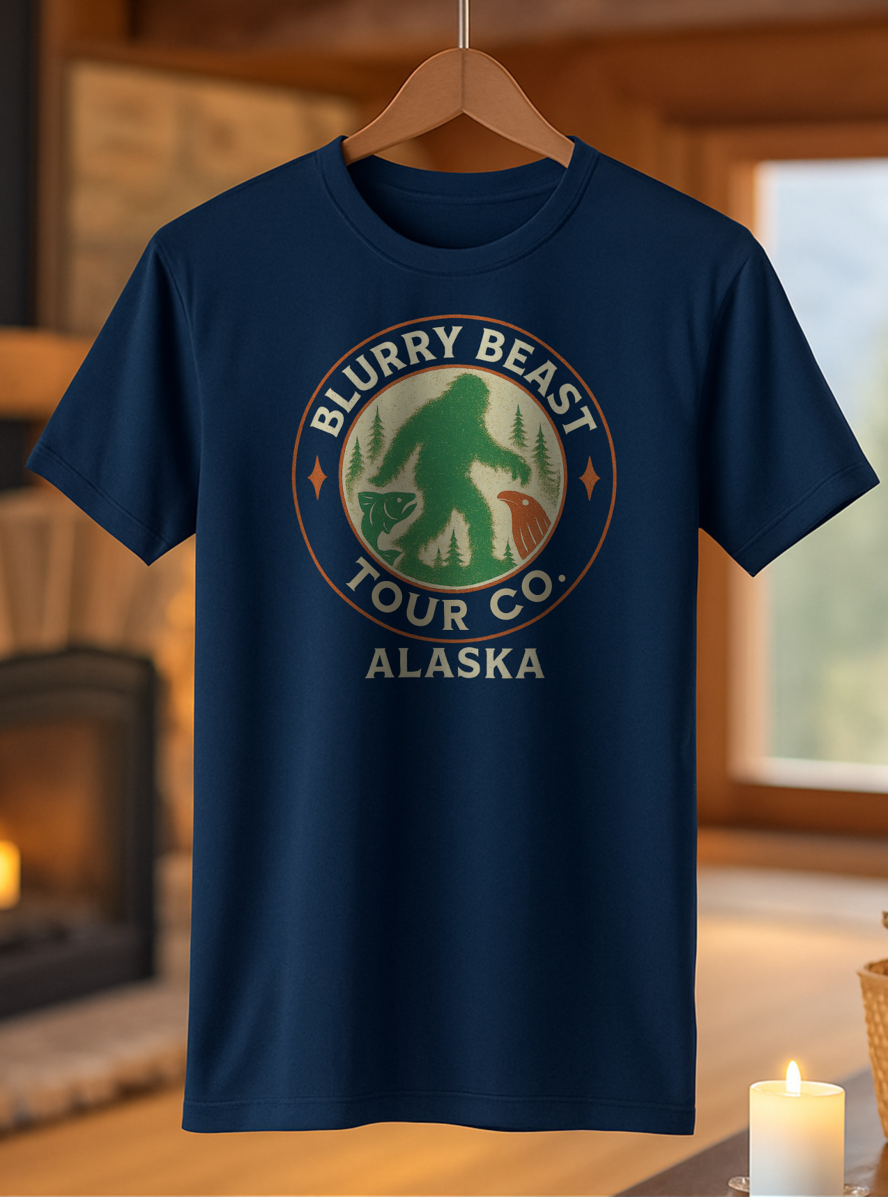 Blurry Beast Alaska T-Shirt – Vintage Bigfoot Tour Co.