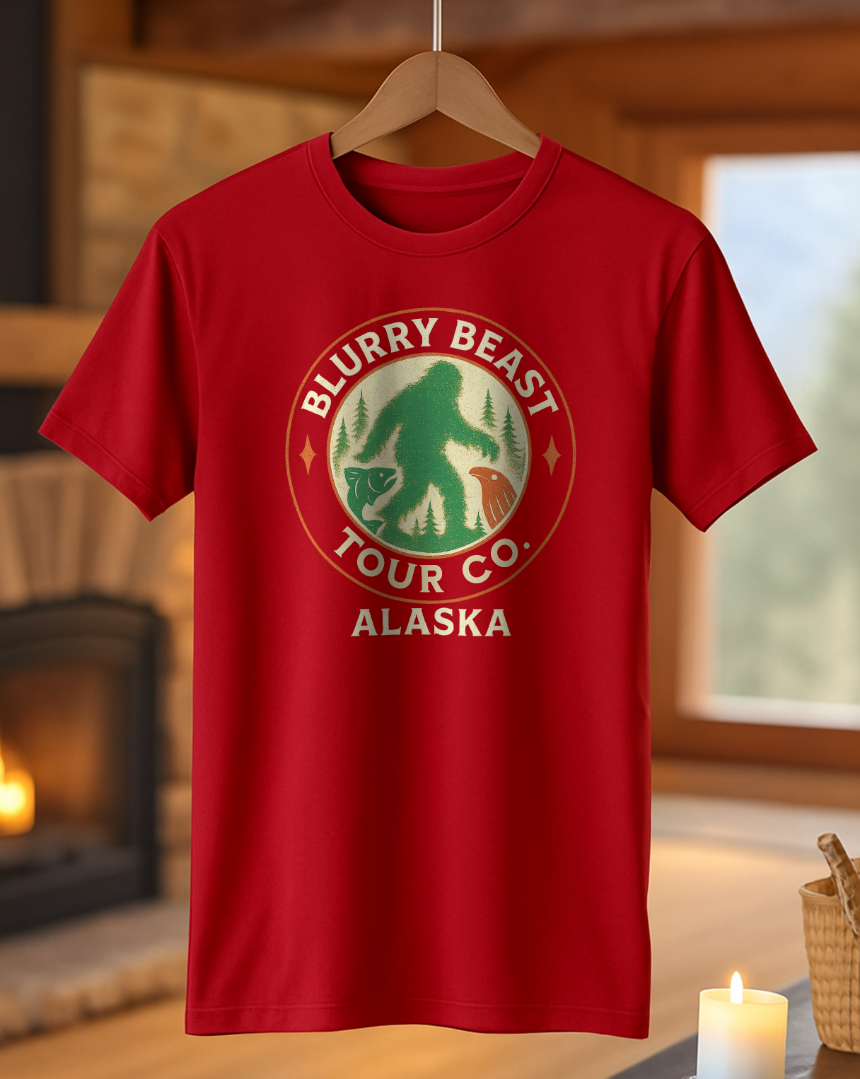 Blurry Beast Alaska T-Shirt – Vintage Bigfoot Tour Co.
