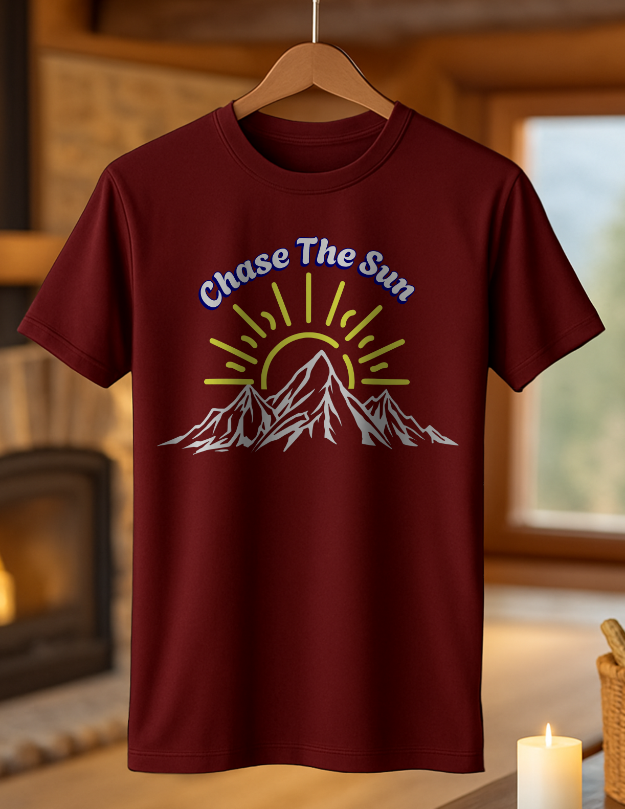 Chase the Sun Mountain T-Shirt – Adventure Hiking Graphic Tee