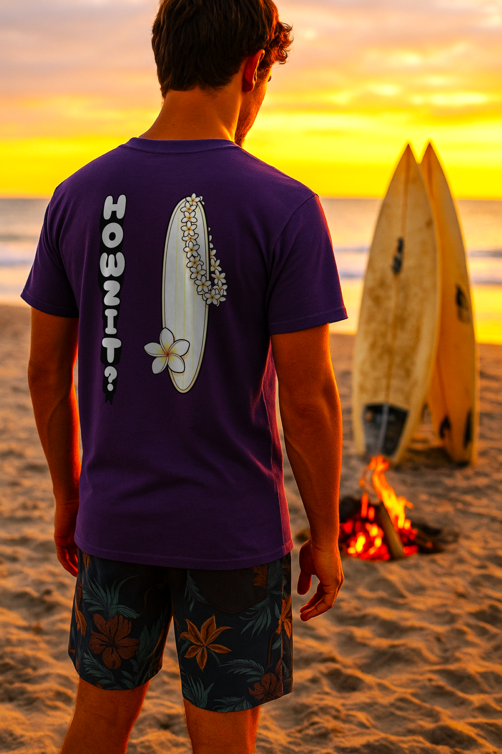 Howzit? Island Surfboard Tee