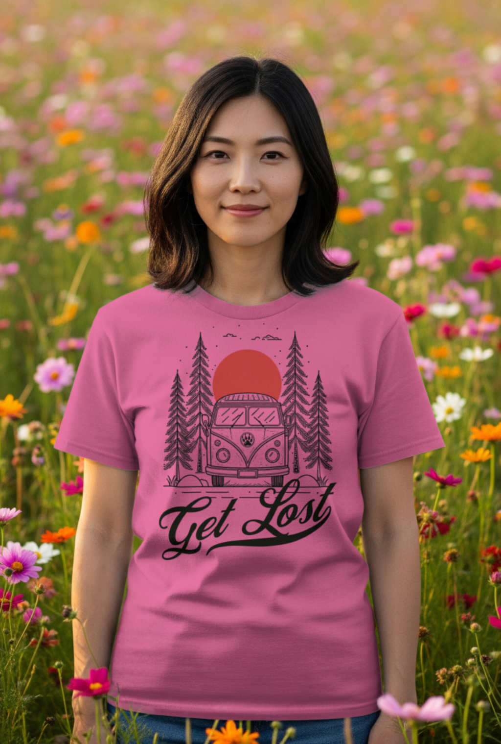 Get Lost Forest Van Adventure Tee