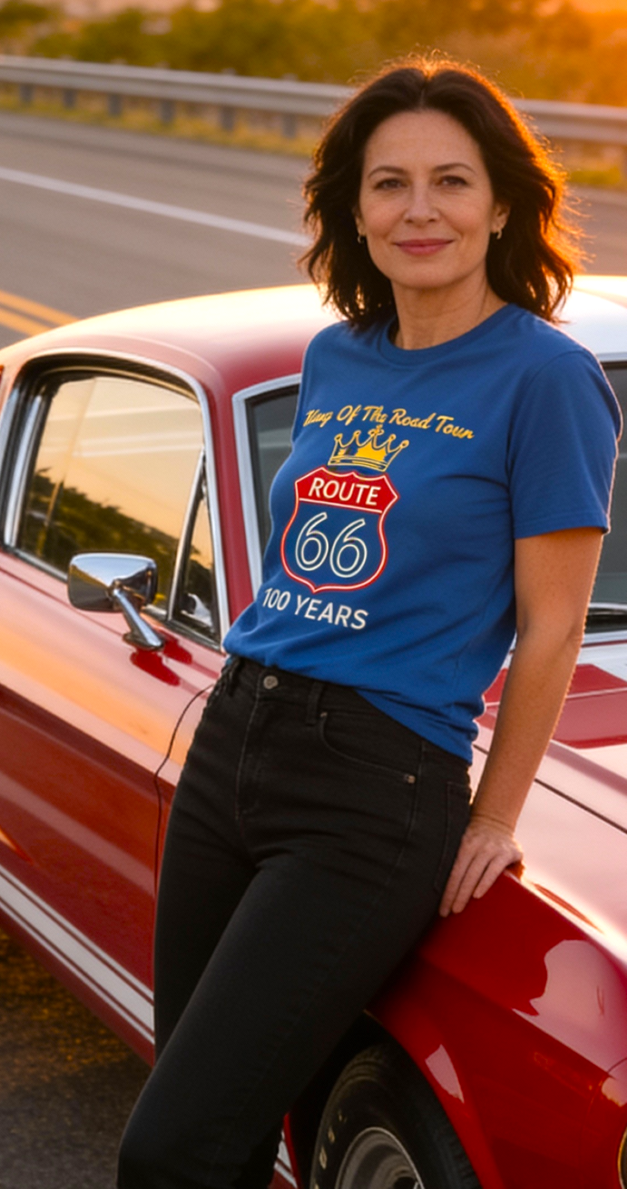 Route 66 100 Years T-Shirt  – King of the Road Tour