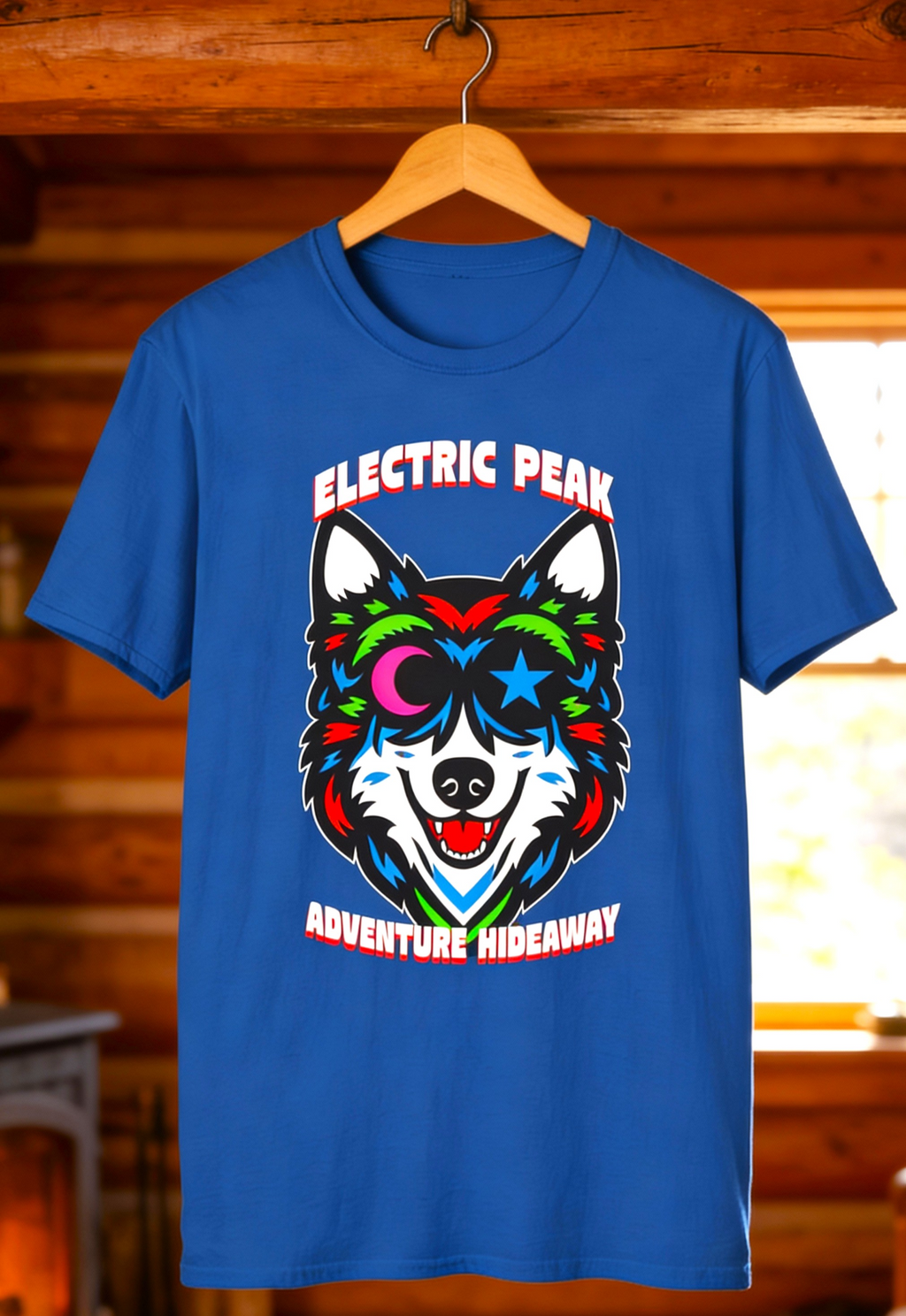 Electric Peak Adventure Wolf Tee