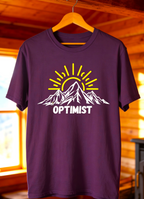 Optimist Mountain T-Shirt — Outdoor Adventure Graphic Tee