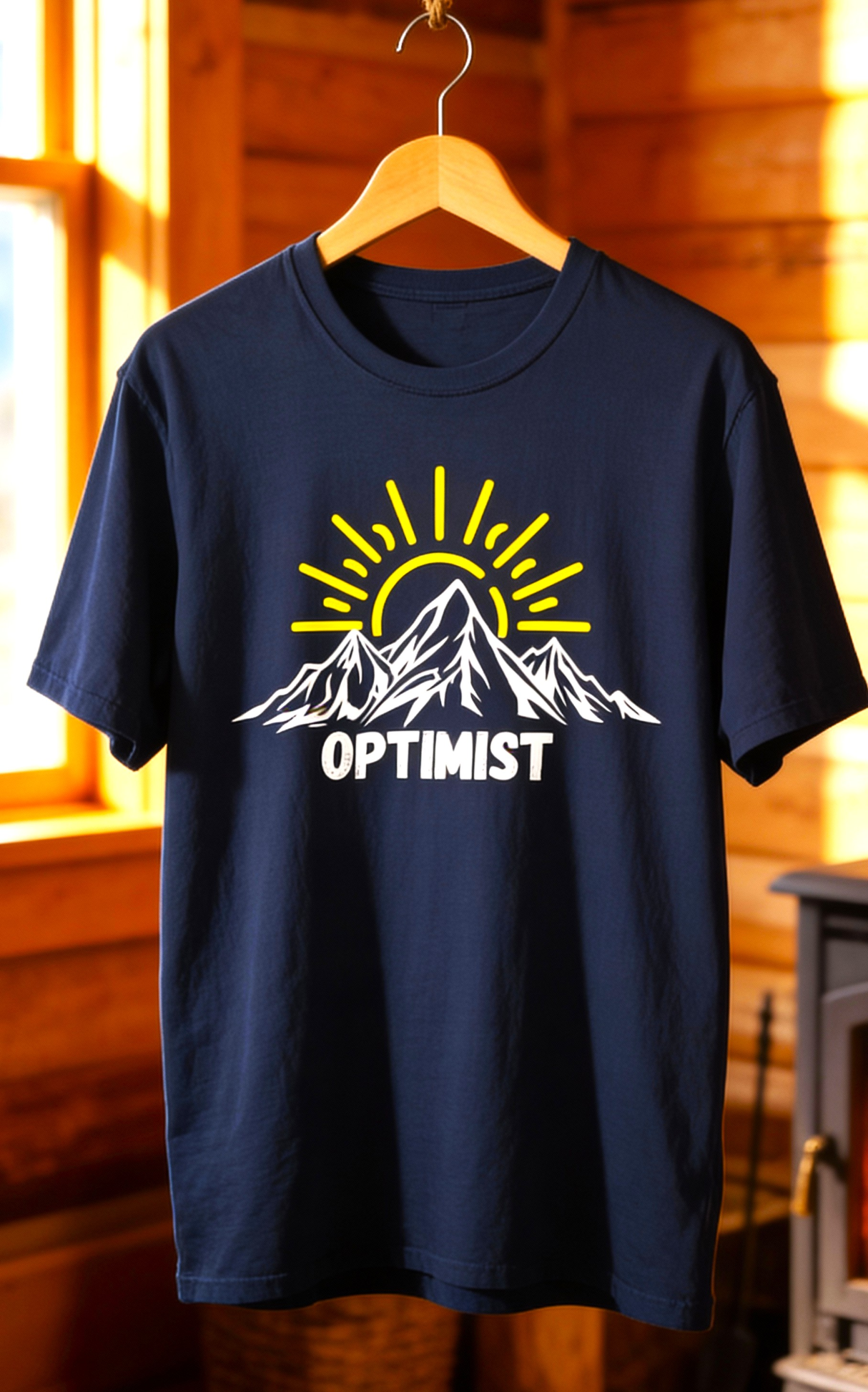 Optimist Mountain T-Shirt — Outdoor Adventure Graphic Tee