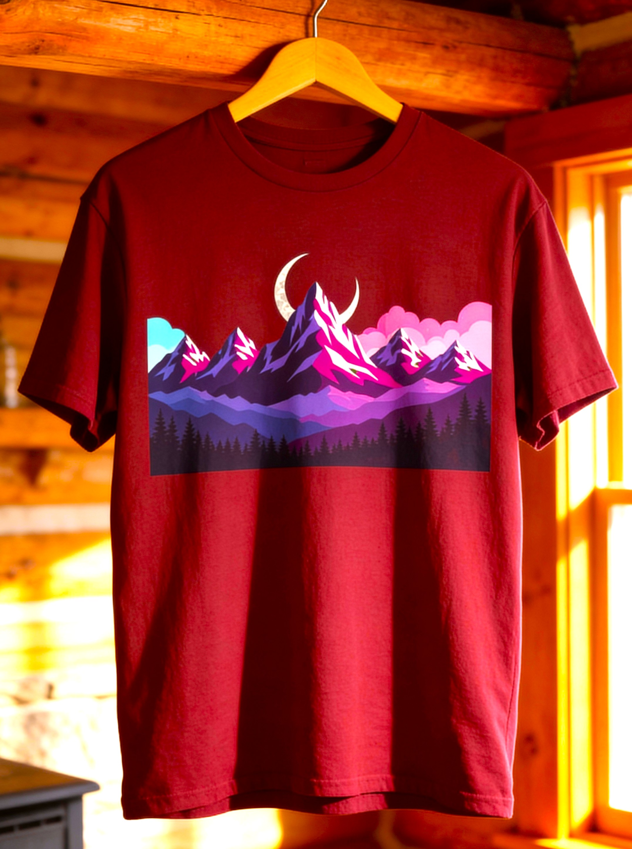 Under the Midnight Peaks – Lunar Horizon Tee
