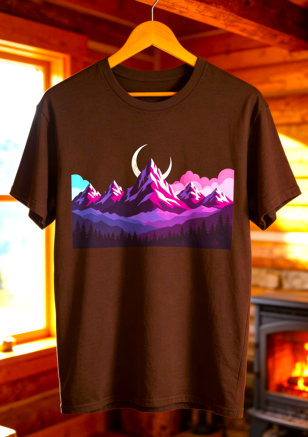 Under the Midnight Peaks – Lunar Horizon Tee