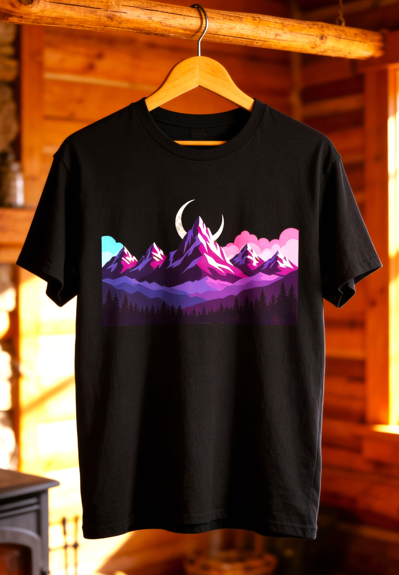 Under the Midnight Peaks – Lunar Horizon Tee