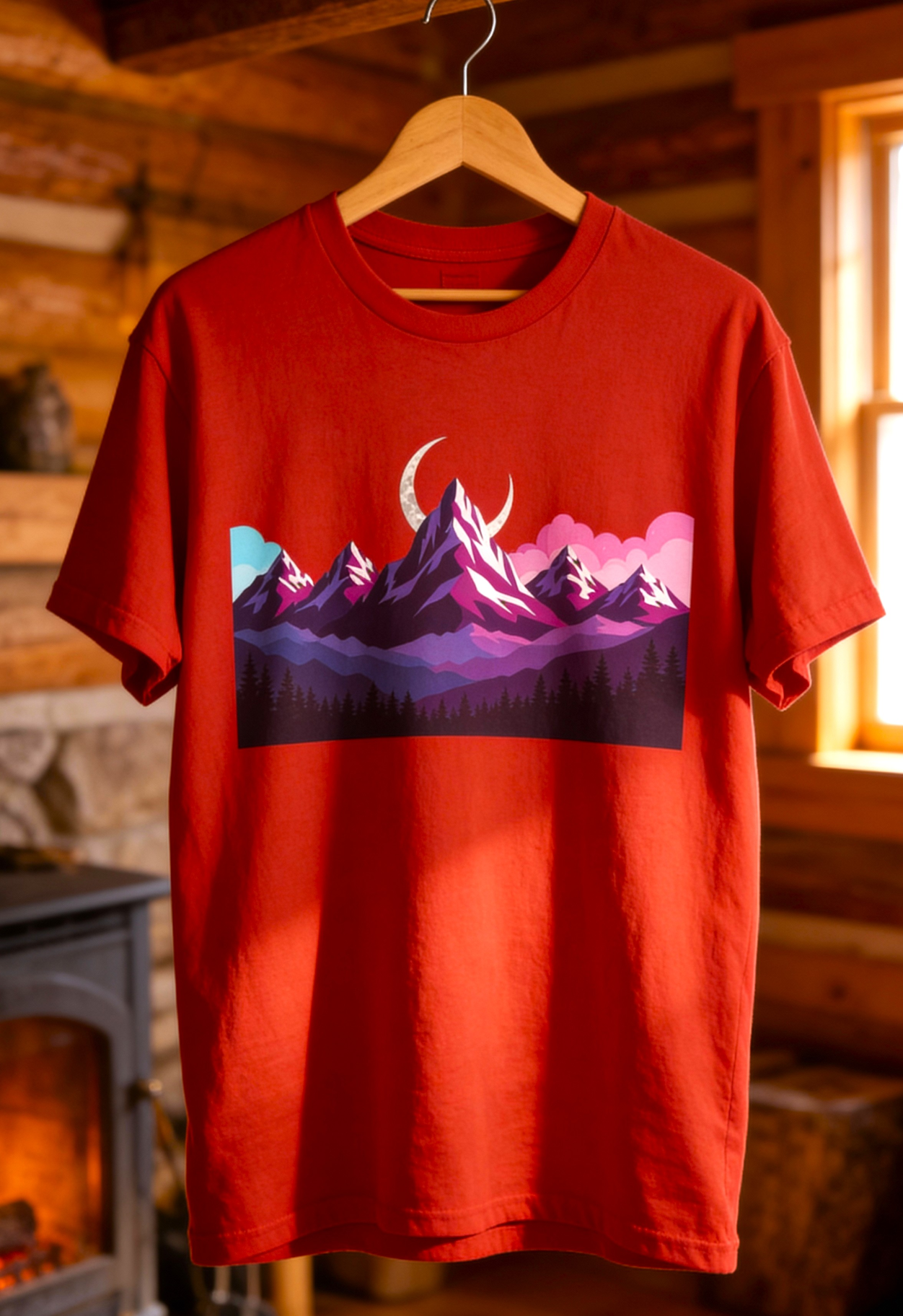 Under the Midnight Peaks – Lunar Horizon Tee
