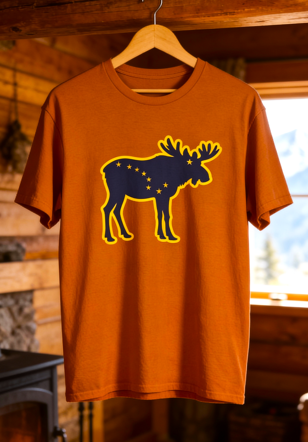 Alaska Moose Constellation T-Shirt