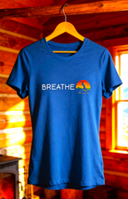 Breathe Retro Yoga Sunrise Women’s Tee