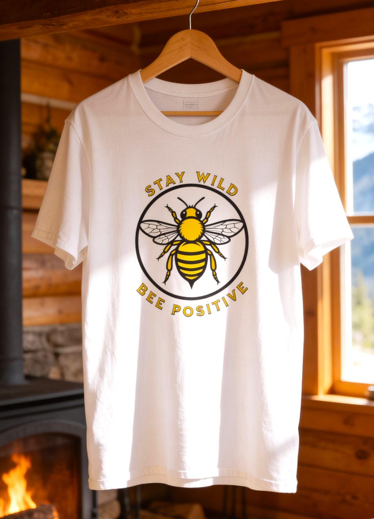 Stay Wild Bee Positive Tee