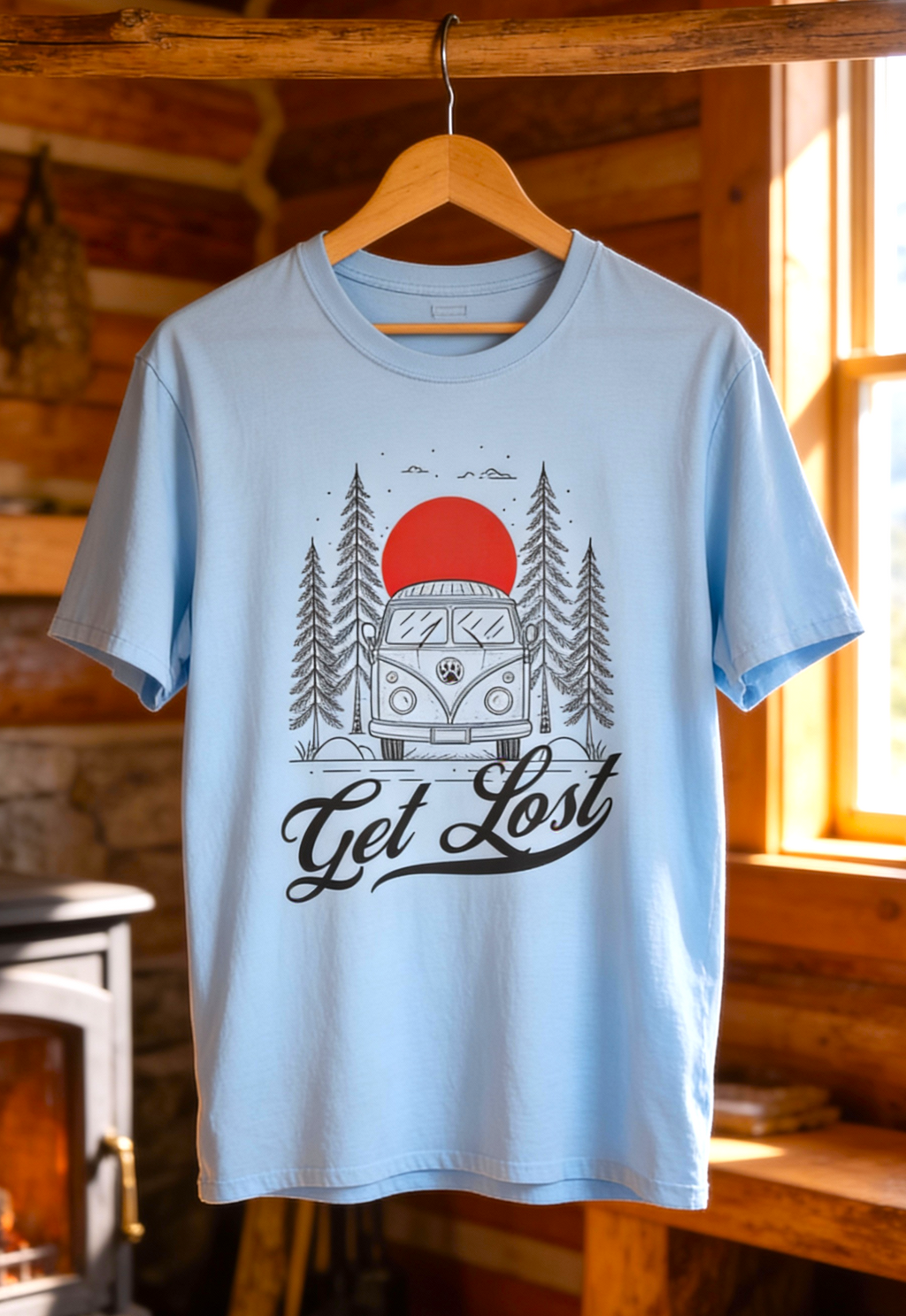 Get Lost Forest Van Adventure Tee