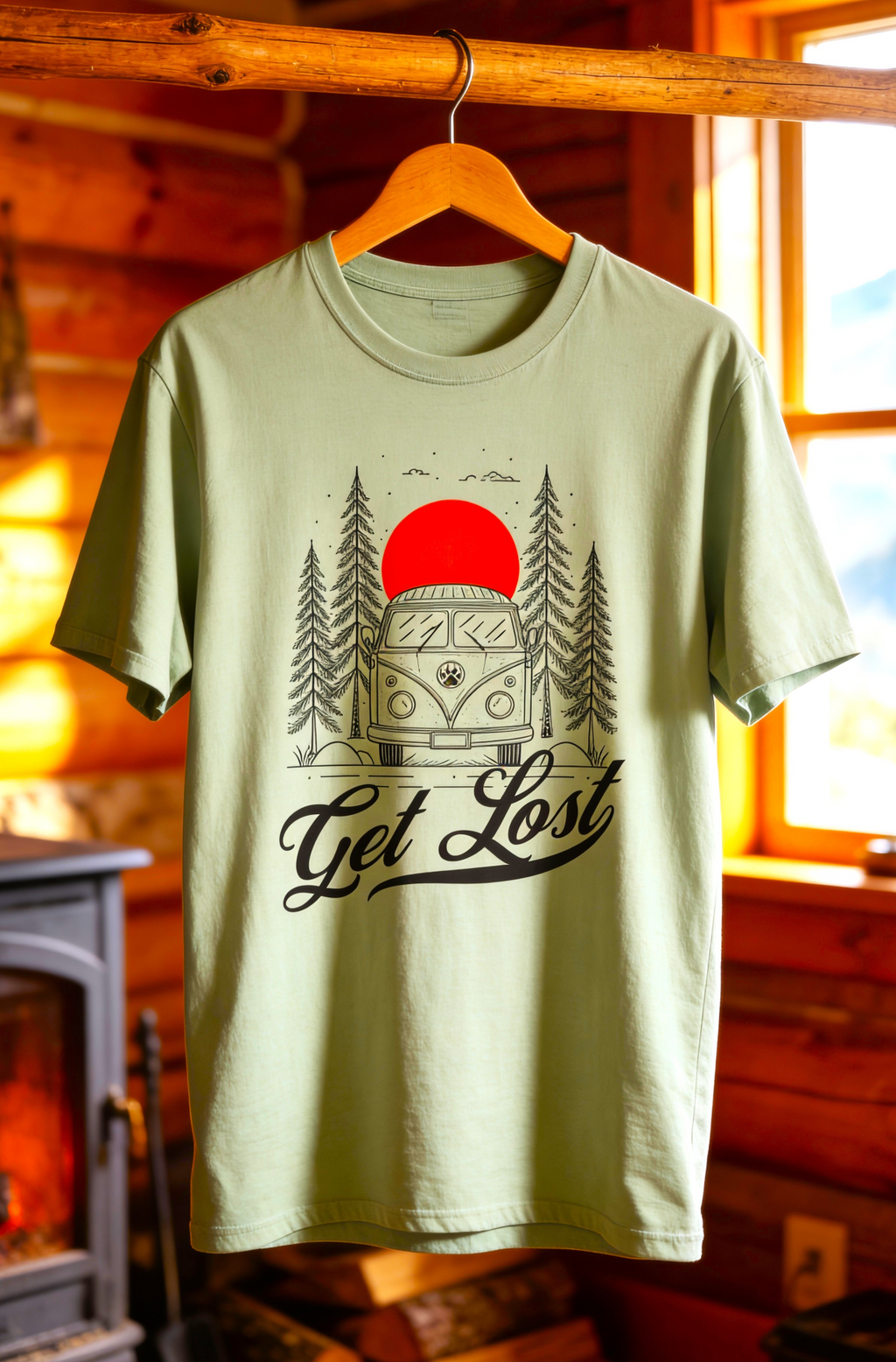 Get Lost Forest Van Adventure Tee