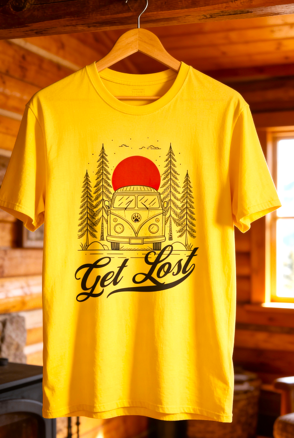 Get Lost Forest Van Adventure Tee