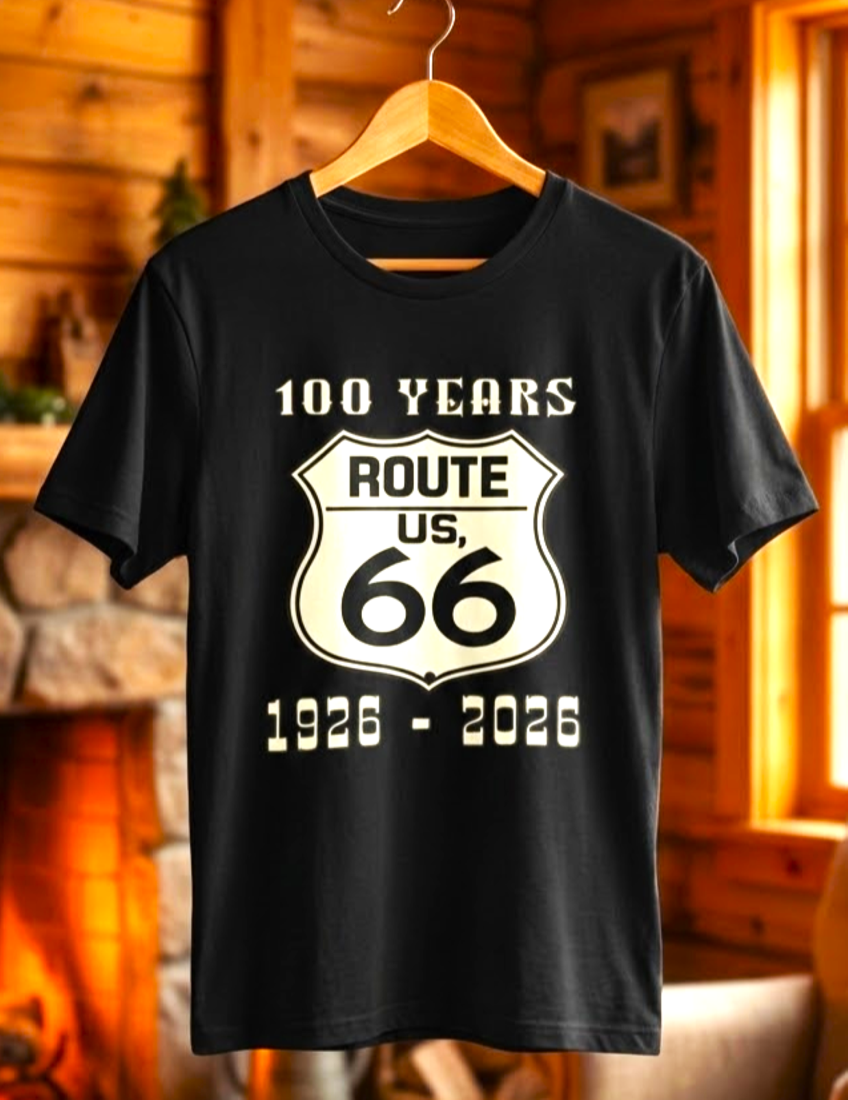 Route 66 100 Years T-Shirt (1926–2026)