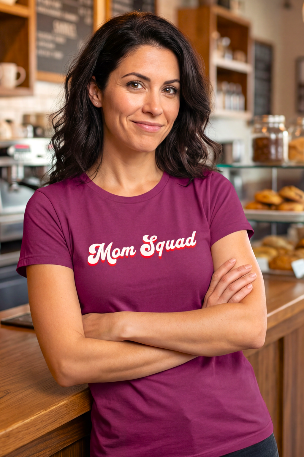 Mom Squad Retro Script T-Shirt