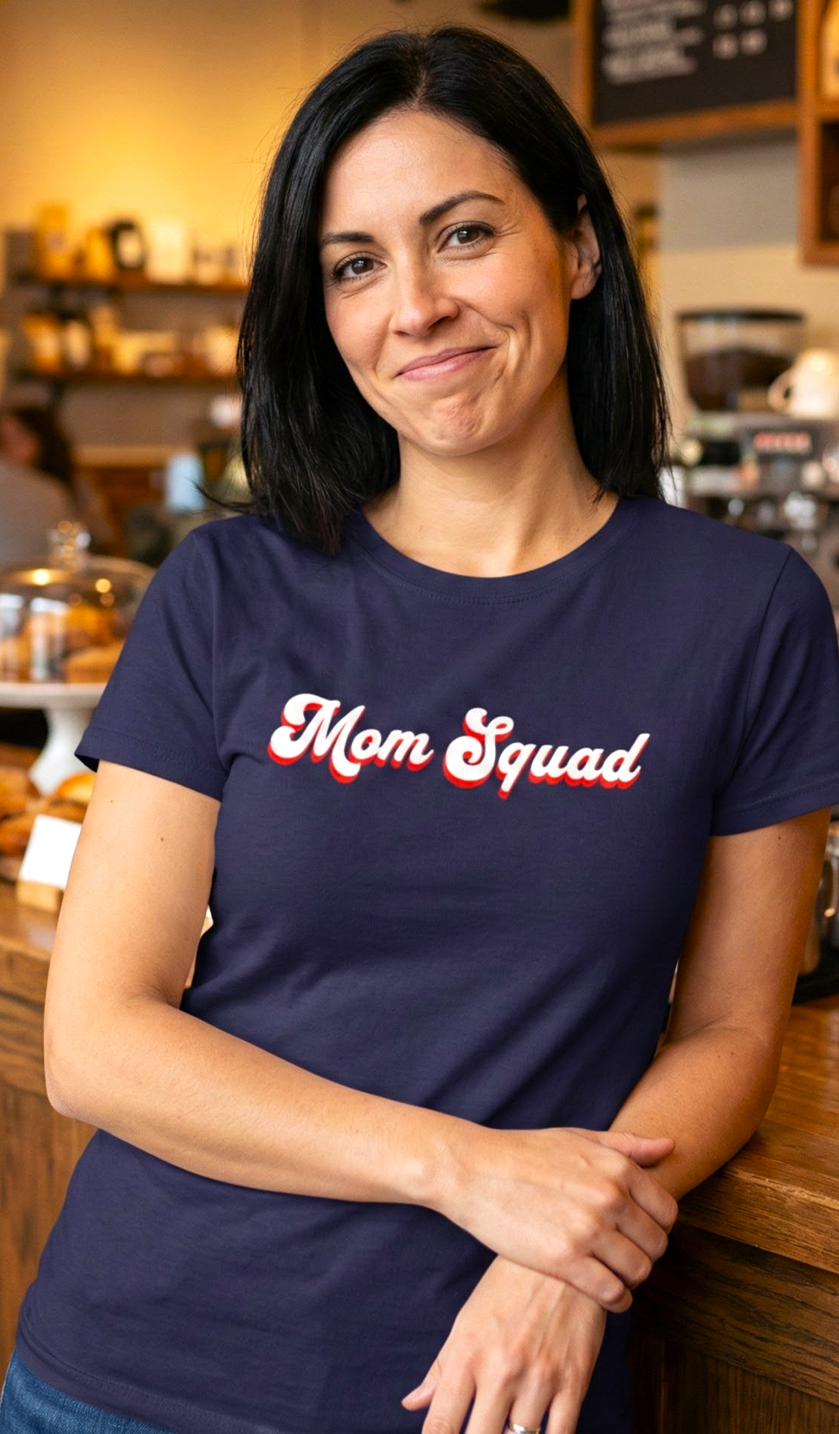 Mom Squad Retro Script T-Shirt