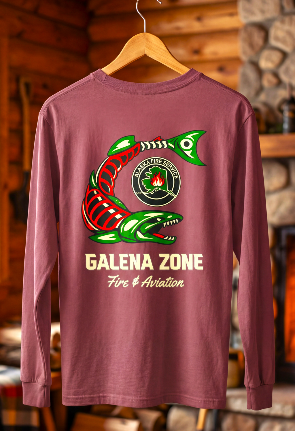 Galena Zone Fire & Aviation Long Sleeve T-Shirt