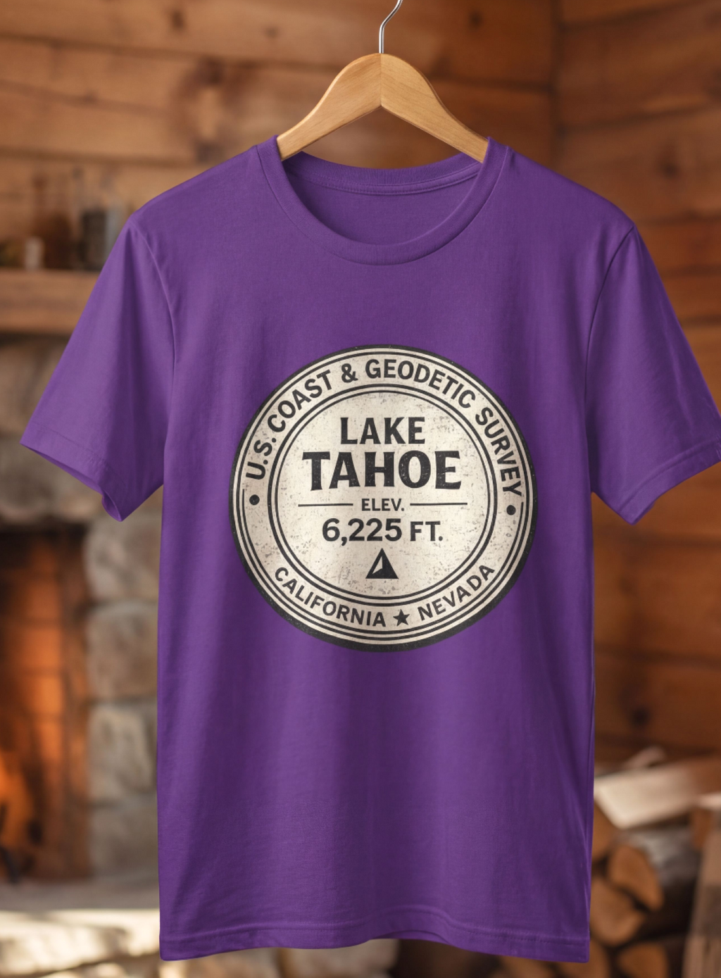 Lake Tahoe Elevation Benchmark Tee
