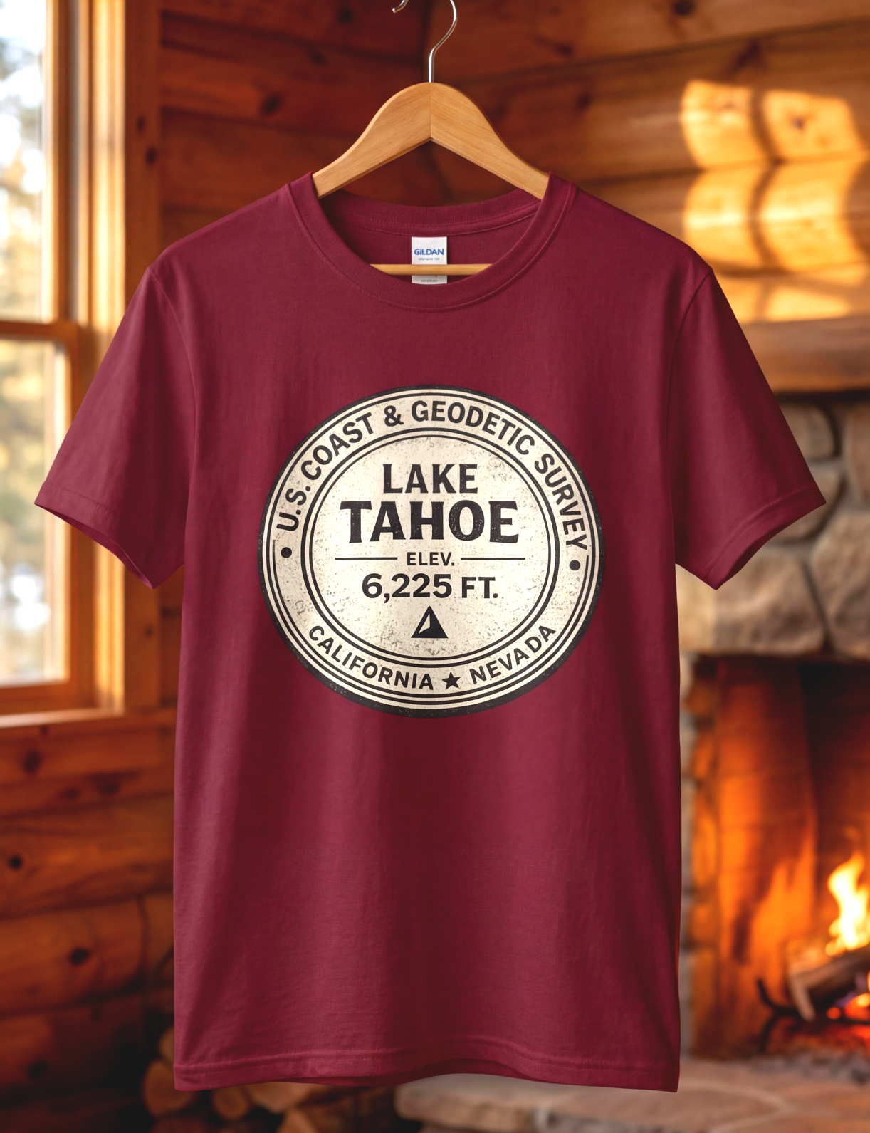 Lake Tahoe Elevation Benchmark Tee