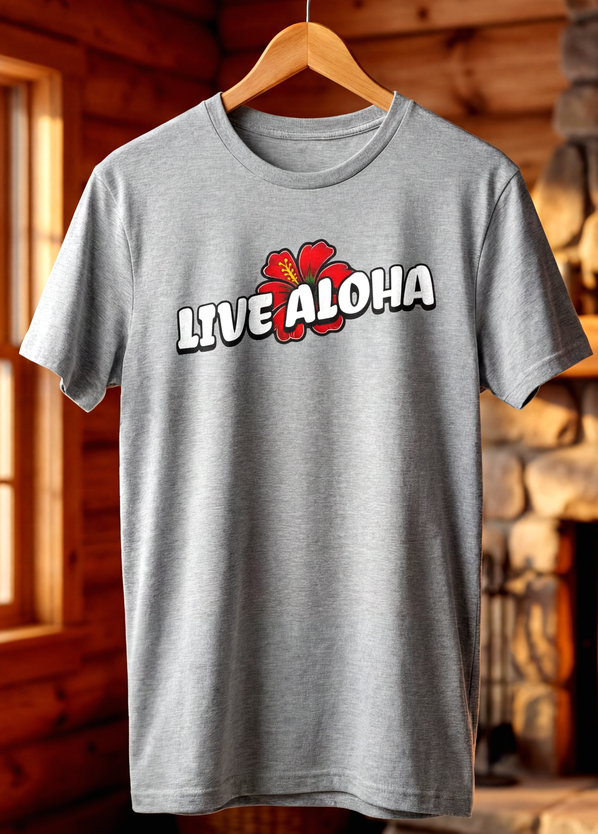 Live Aloha Hibiscus T-Shirt