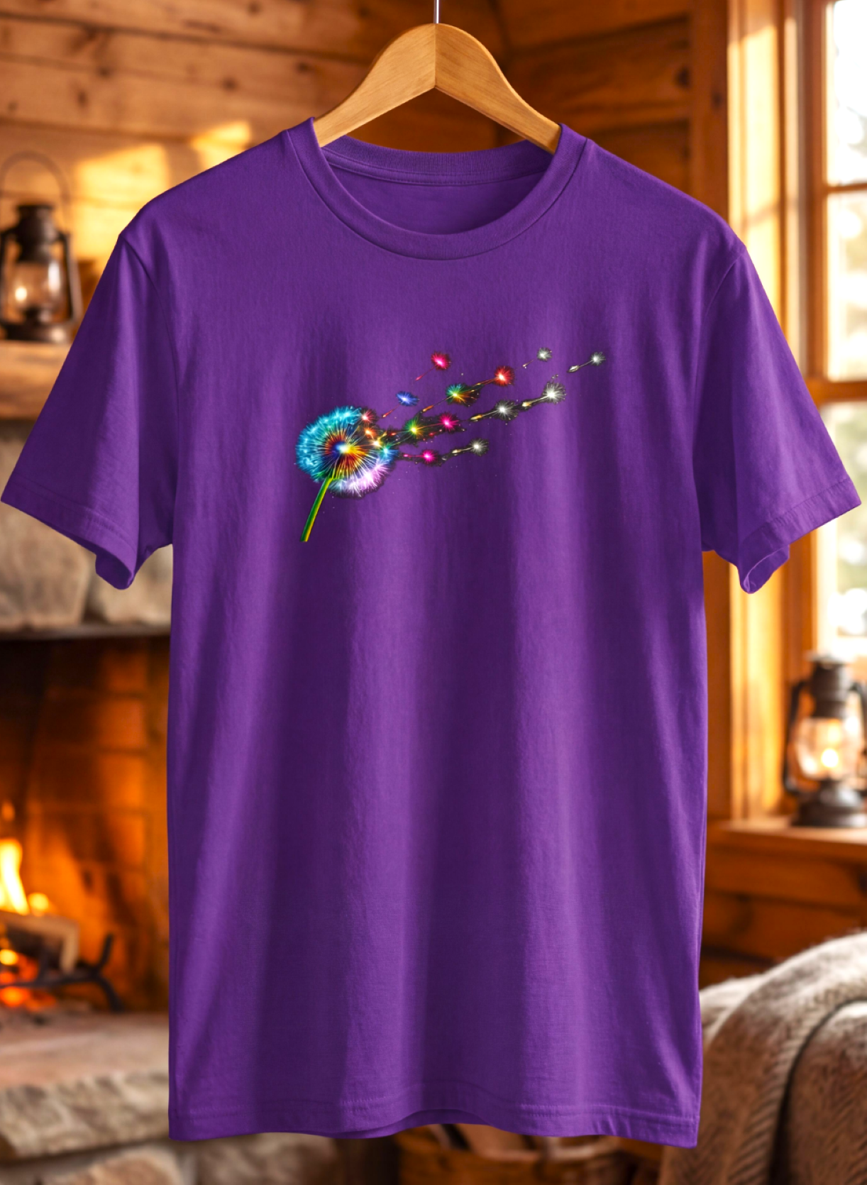 Neon Dandelion Spark Tee