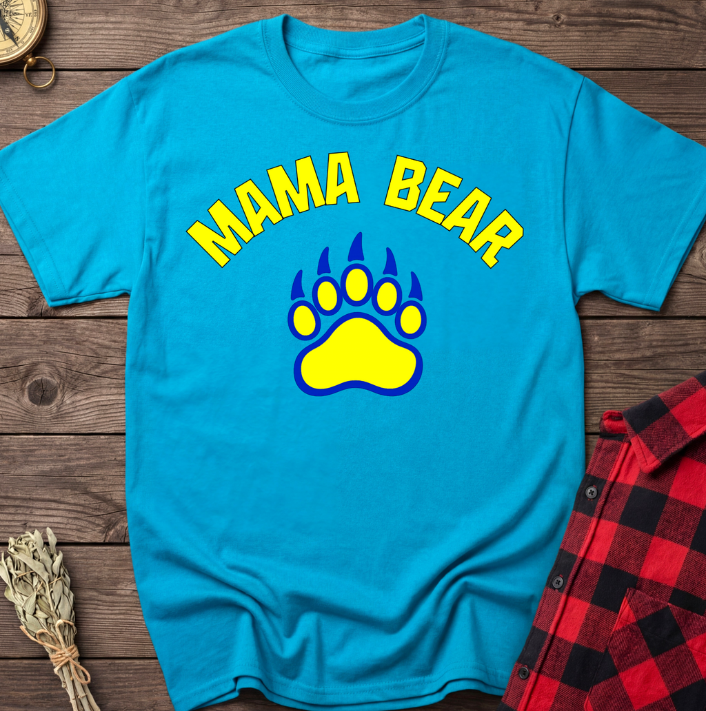 Mama Bear Paw Print T-Shirt