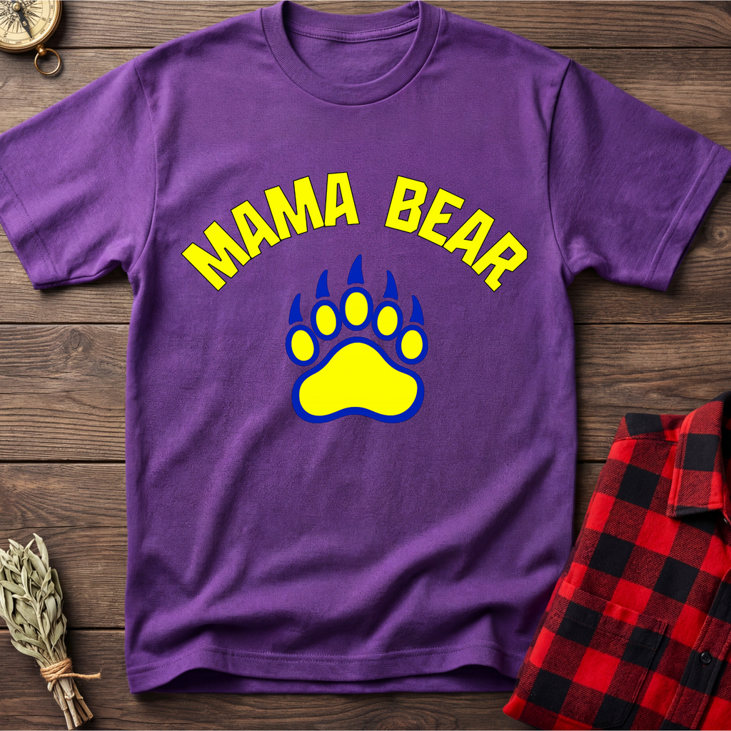 Mama Bear Paw Print T-Shirt