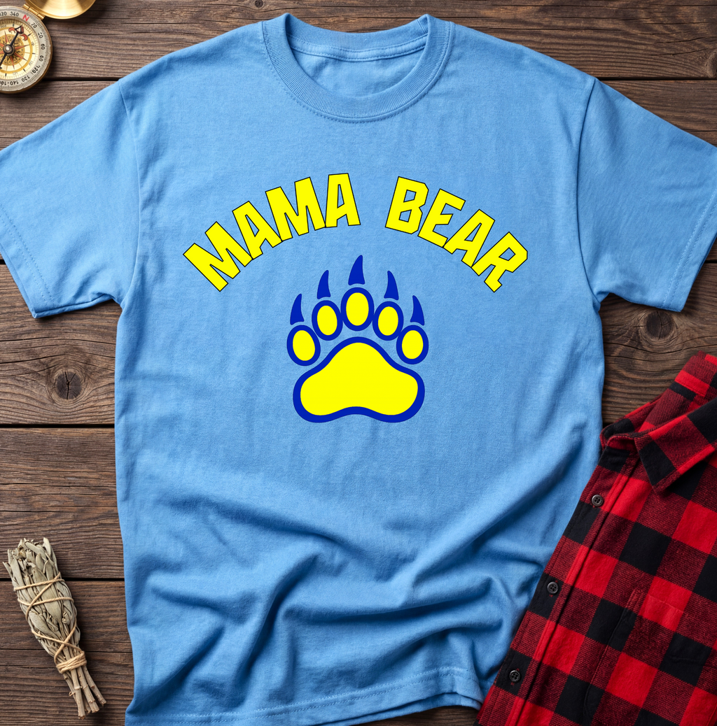 Mama Bear Paw Print T-Shirt
