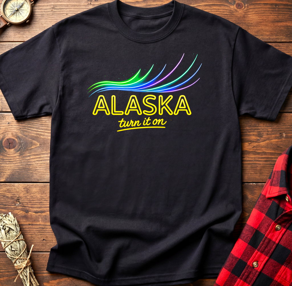 Alaska Neon Aurora T-Shirt