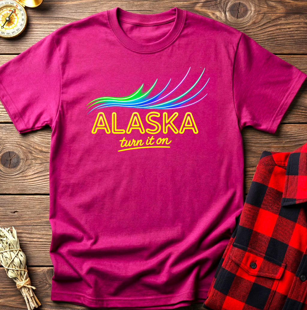 Alaska Neon Aurora T-Shirt