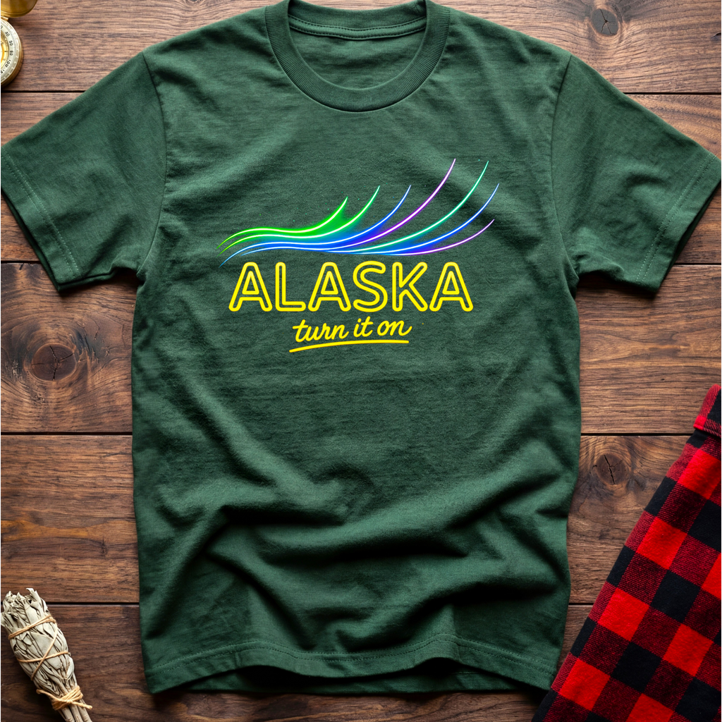 Alaska Neon Aurora T-Shirt