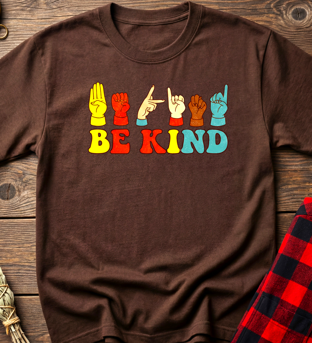 Be Kind ASL Retro T-Shirt