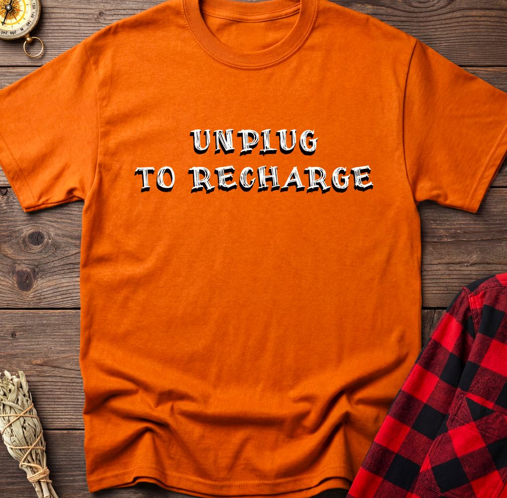 Unplug To Recharge Mindset Tee