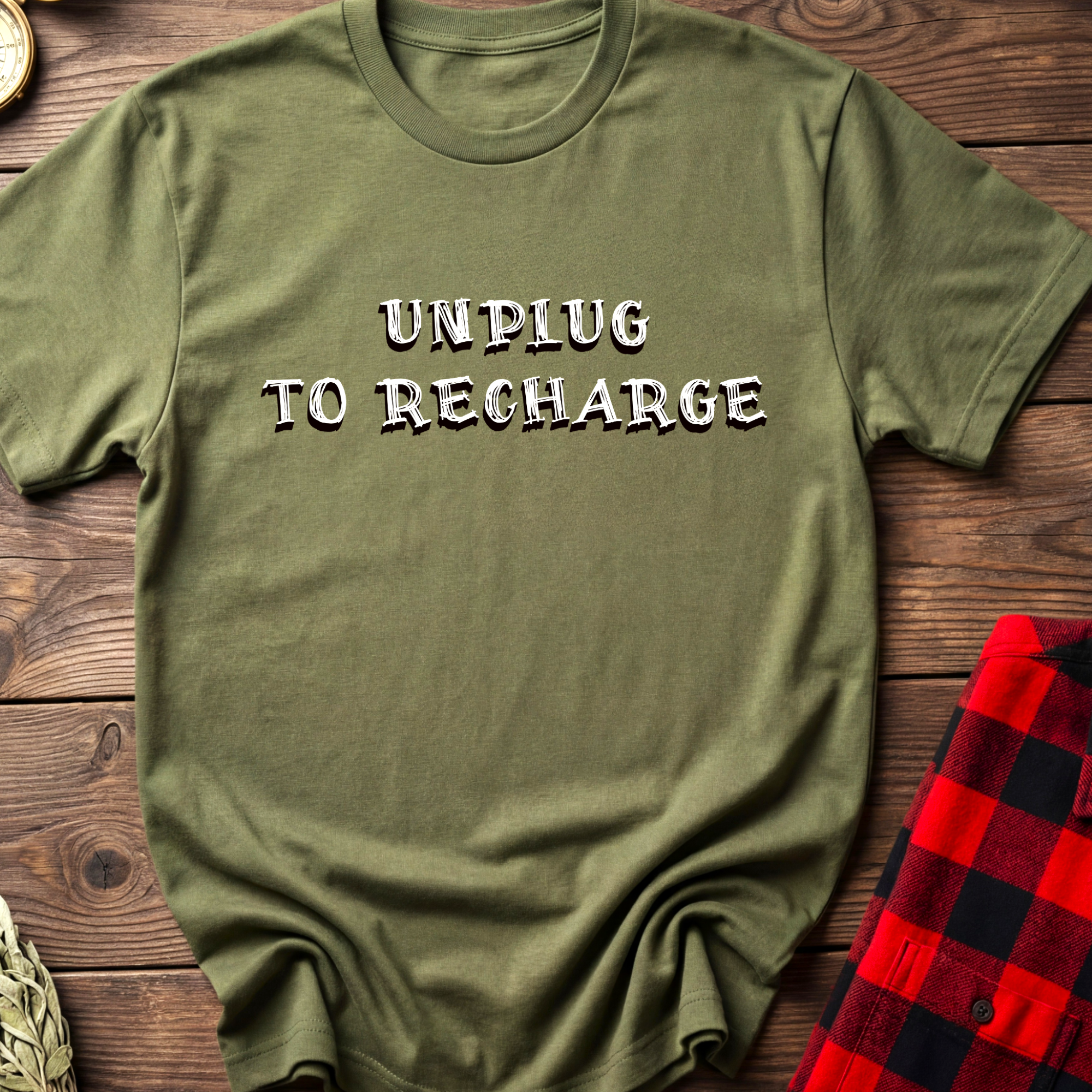 Unplug To Recharge Mindset Tee