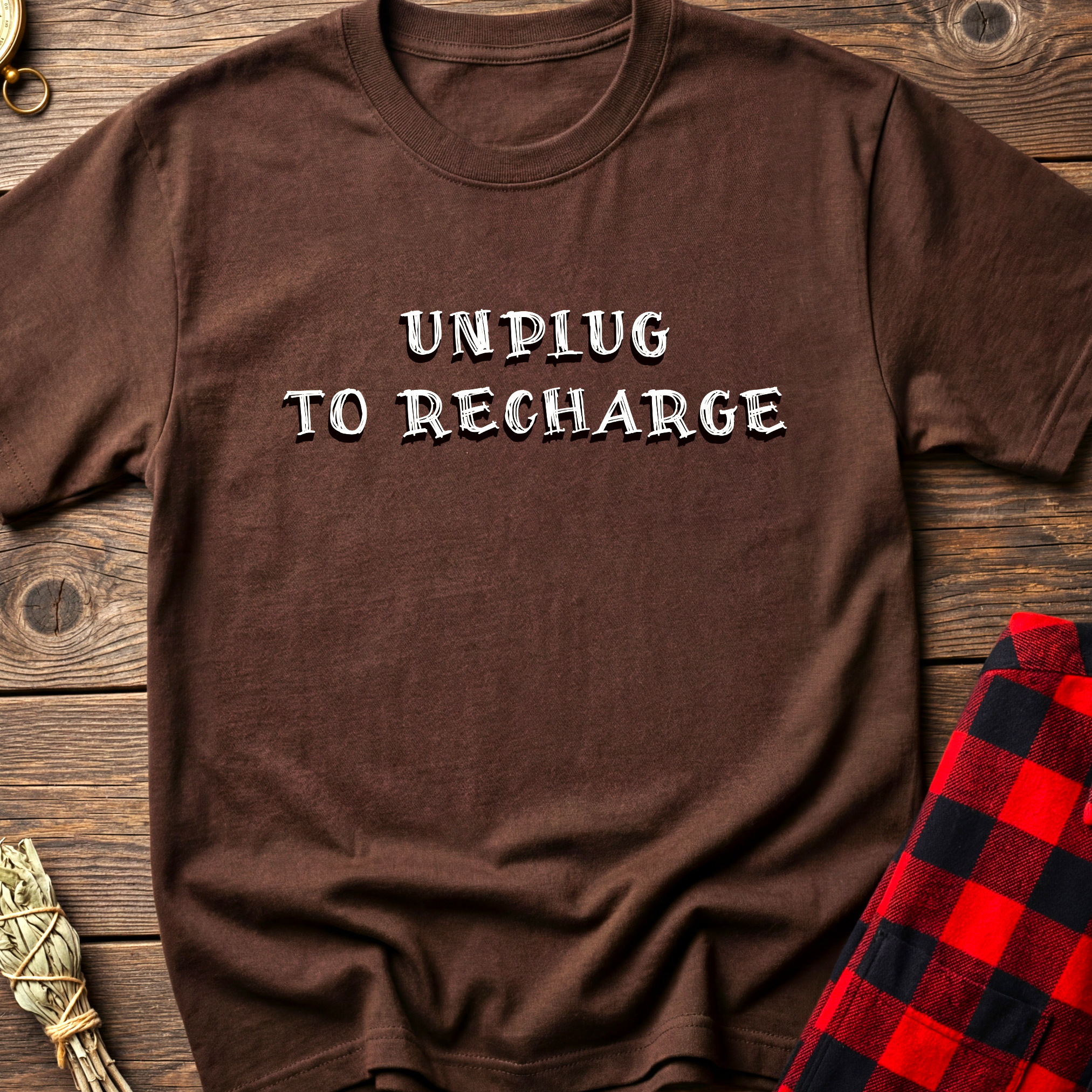 Unplug To Recharge Mindset Tee
