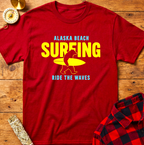 Alaska Beach Surfing T-Shirt