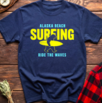 Alaska Beach Surfing T-Shirt