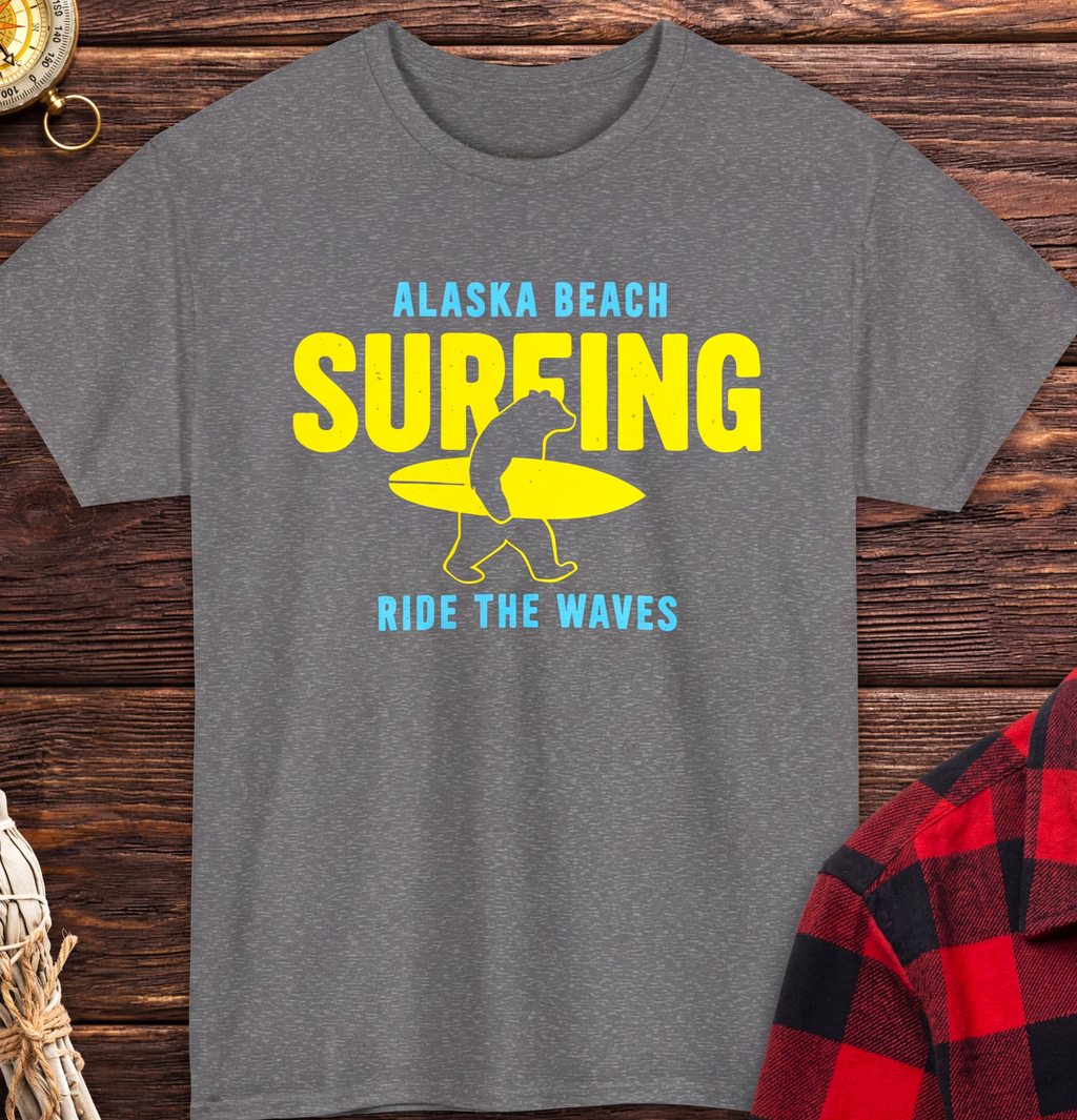 Alaska Beach Surfing T-Shirt