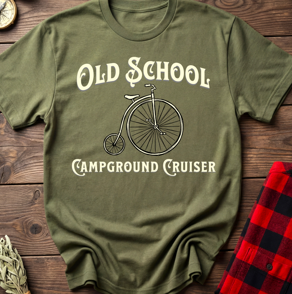 Old School Campground Cruiser Tee