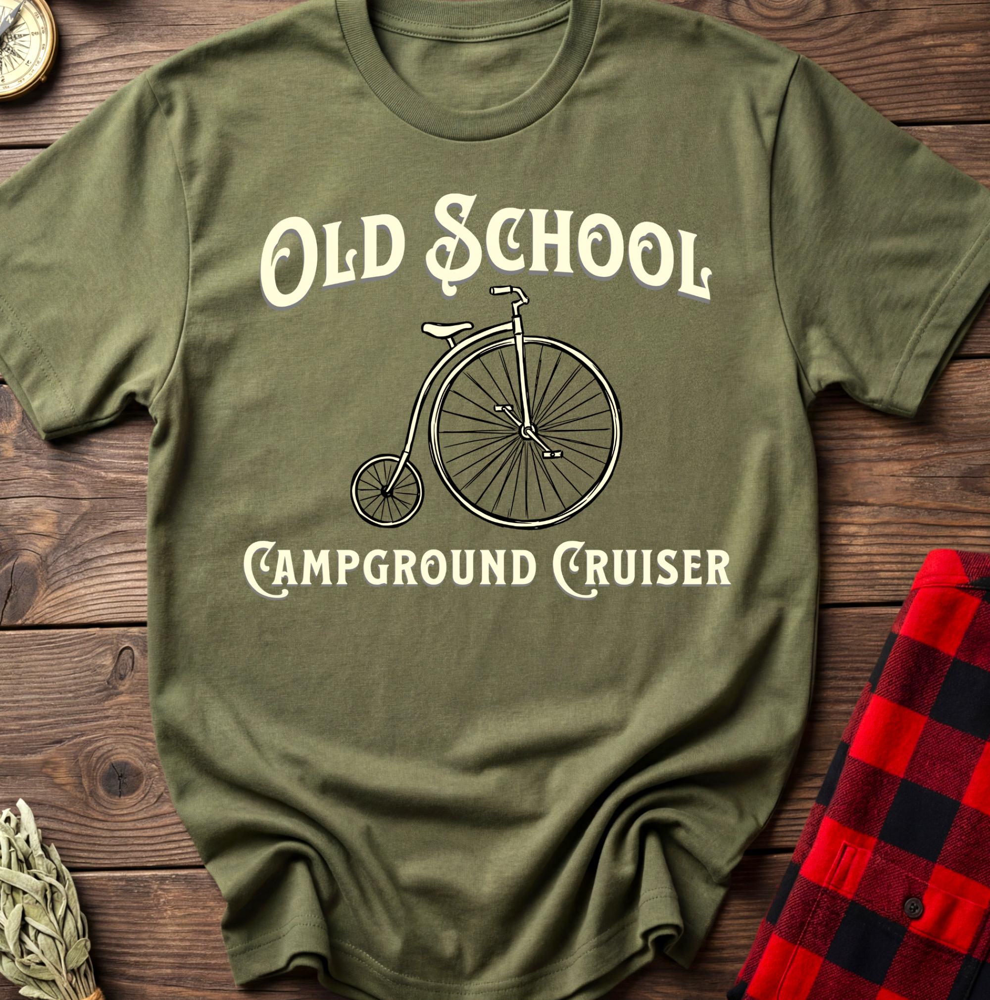 Old School Campground Cruiser Tee